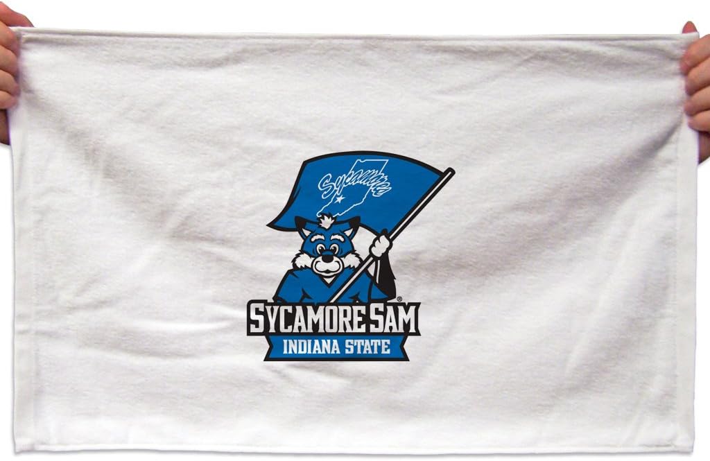 VictoryStore Towels - Indiana State University Rally Towel, Sycamore Sam, Set of 3