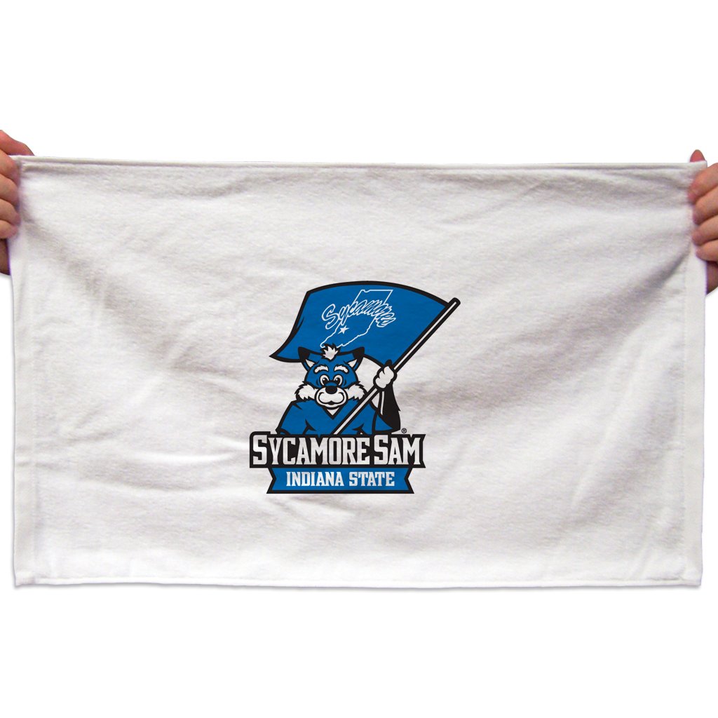 VictoryStore Towels - Indiana State University Rally Towel, Sycamore Sam, Set of 3