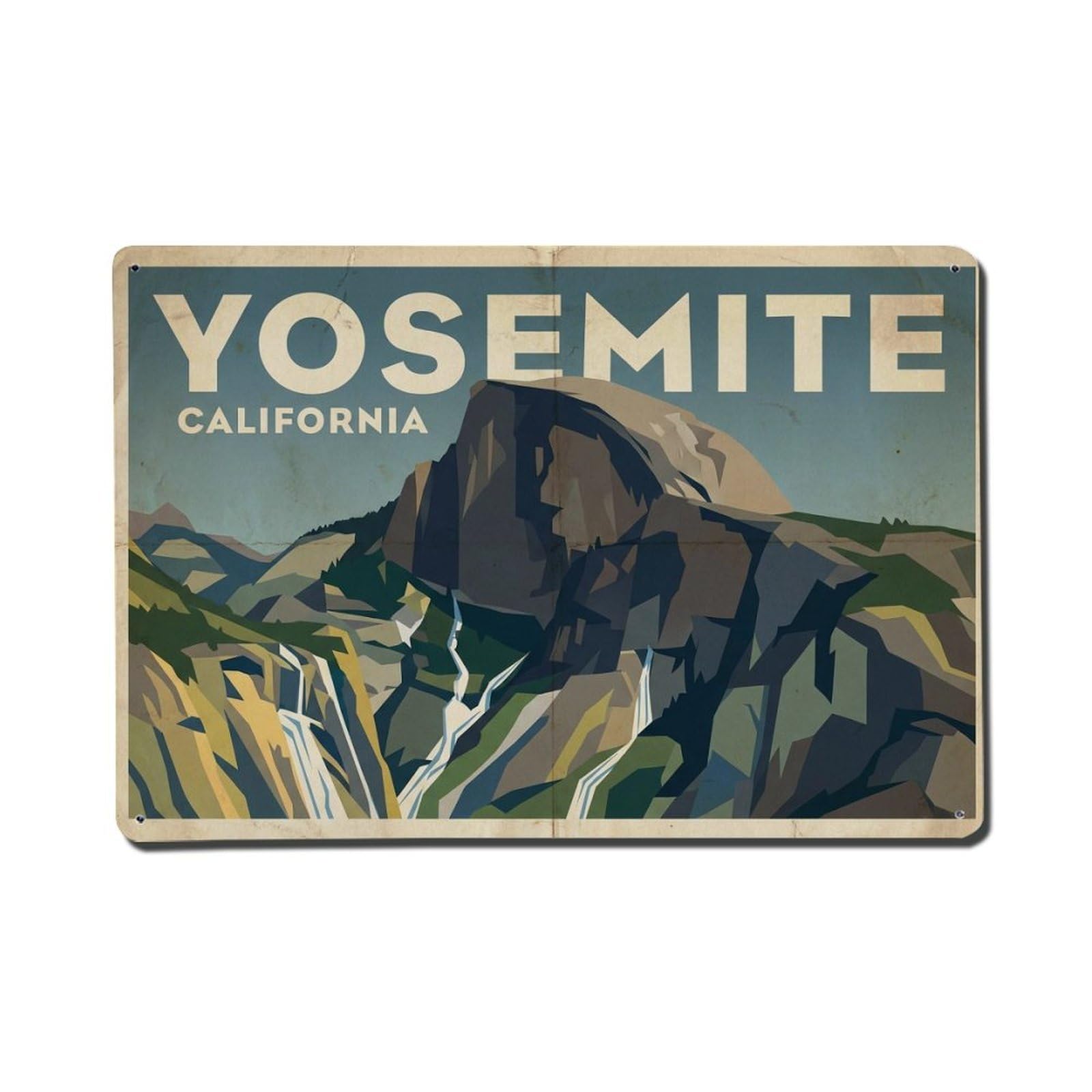 Cxhjca 8X12inch(20X30cm) Travel Vintage Usa Yosemite Metal Tin Sign