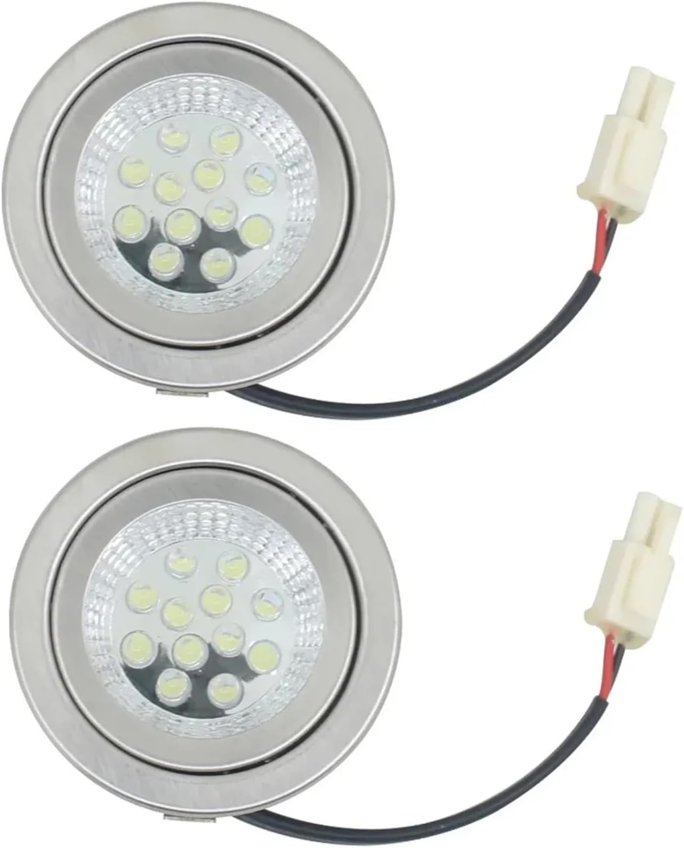2Pcs Range Hood Light Bulbs, 3W, 24V Cooker Range Hood Light with EL Connector Energy Saving Kitchen Cooker Bulbs Replacement Kitchen Accessories