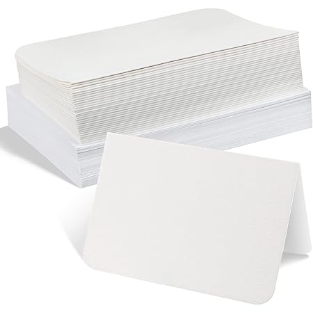 200 Set Unfoldable 5 X 7 Inch Pure Cotton Watercolor Cards Set Blank Cotton