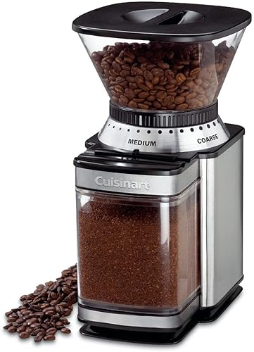 CUISINART Coffee Grinder, Electric Burr One-Touch Automatic Grinder with18-Position Grind Selector, Stainless Steel, DBM-8P1 - Stainless Steel - Burr Mill