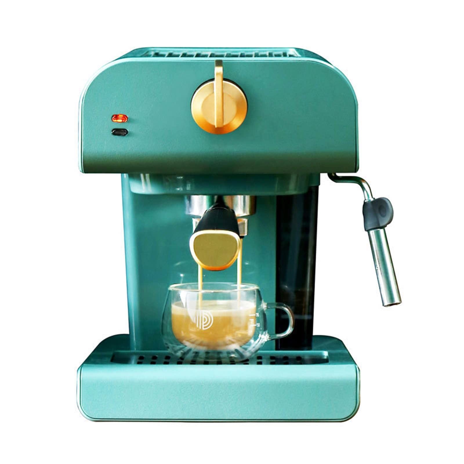 Coffee Machine Coffee Maker Household Semi-Automatic Steam Coffee Machine Green