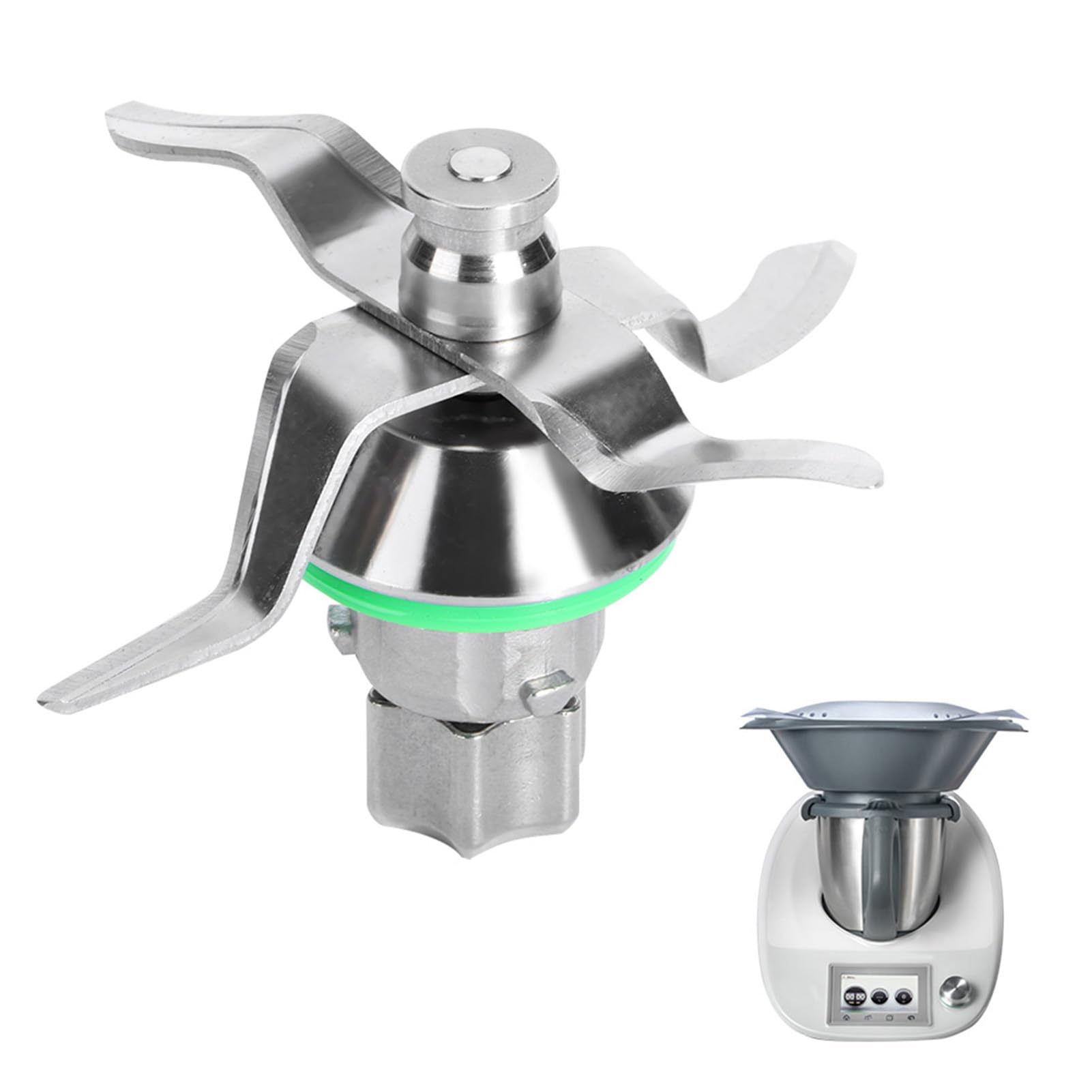 Lame de mixeur en acier inoxydable de qualité alimentaire, compatible avec le TM5 ; accessoires pour mixeur de cuisine silencieux et à haute résistance ; conception durable