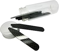 Vista 1 de Juego de 10 piezas de collar de fibra de carbono real en botella de vidrio