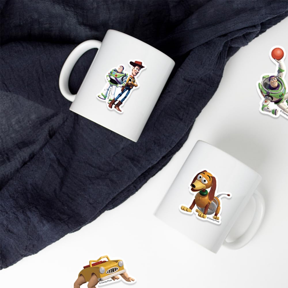 50 adesivi a tema Toy Story per bambini, carini adesivi impermeabili in vinile per bottiglia d'acqua, laptop, telefono, skateboard, bagagli, casco, decorazione fai da te, regali per ragazze e
