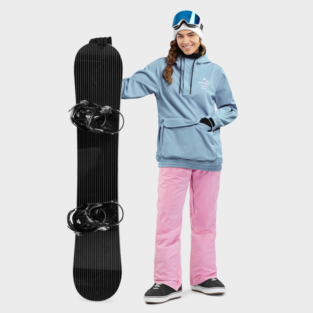 SIROKO Chaqueta para snowboard/esquí esquí y nieve W3-W Prags Azul