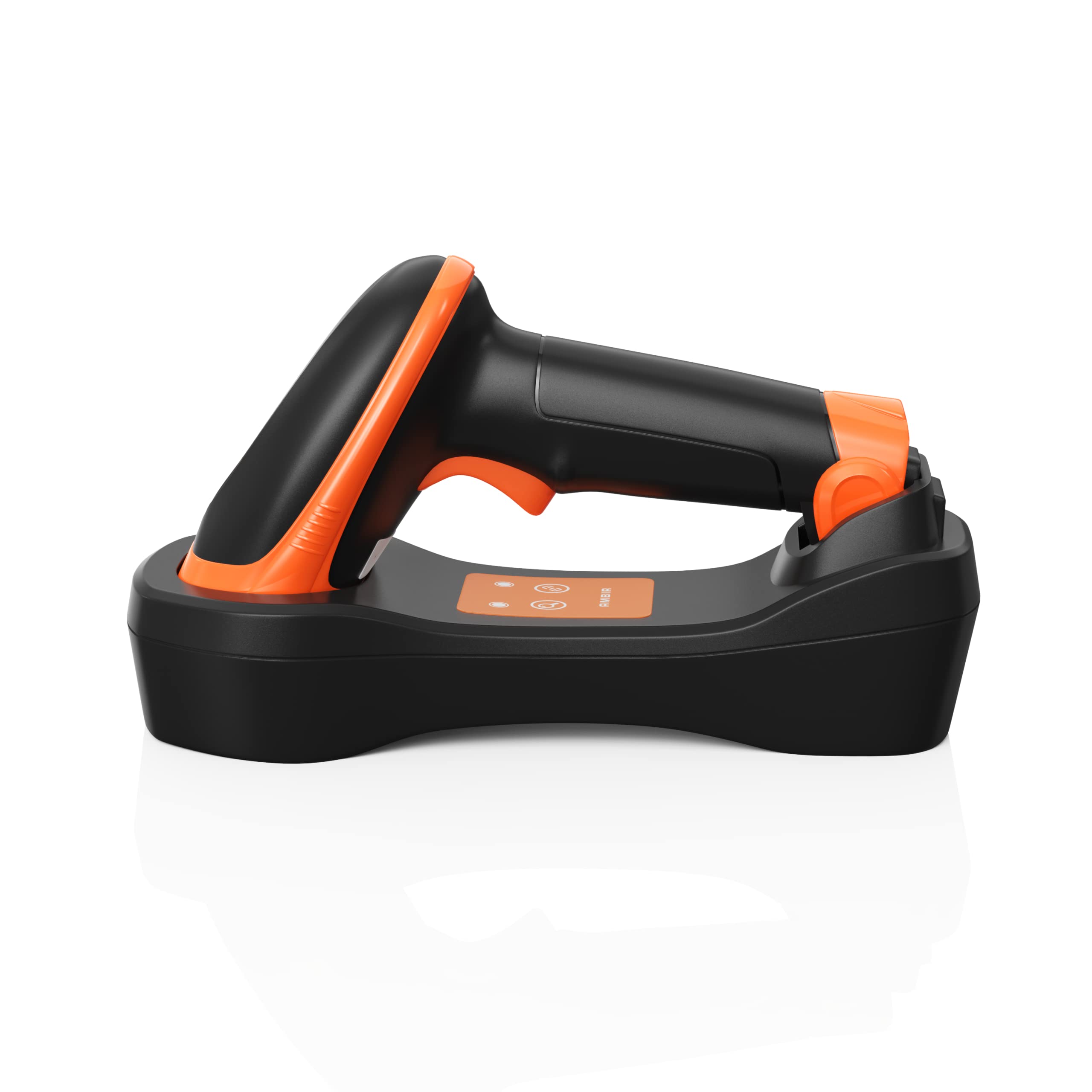 BR300 Wireless Barcode Scanner: Supports-1D,2D,PDF417, & QR barcodes. OS: Win, Mac, Linux, Android-Black/Orange