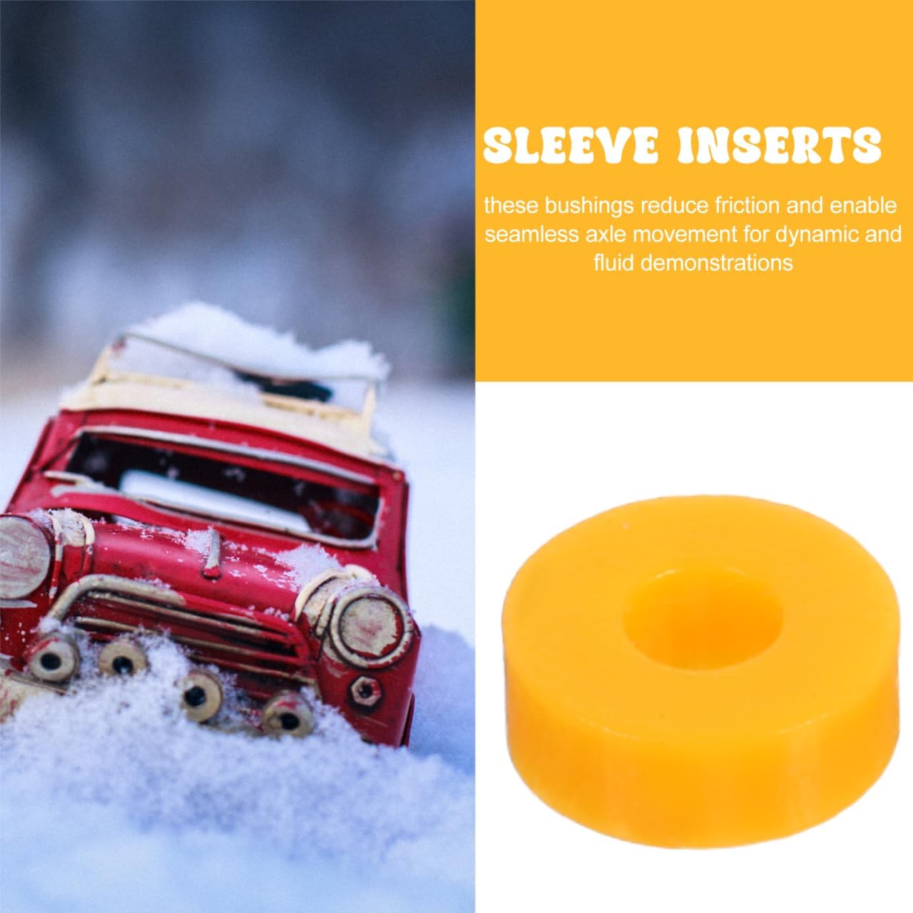 ARTIBETTER 100pcs Miniature Plastic Bushings for Toy Vehicles and Versatile Axle Sleeves for Smooth Movement Easy Installation and Broad Compatibility