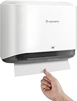 Vista 15 de Dispensador de Toallas de Papel Comercial Dorado - Dispensador de Toallas de Papel Multipliegue para Montaje en Pared, Soporte de Paños de Alta