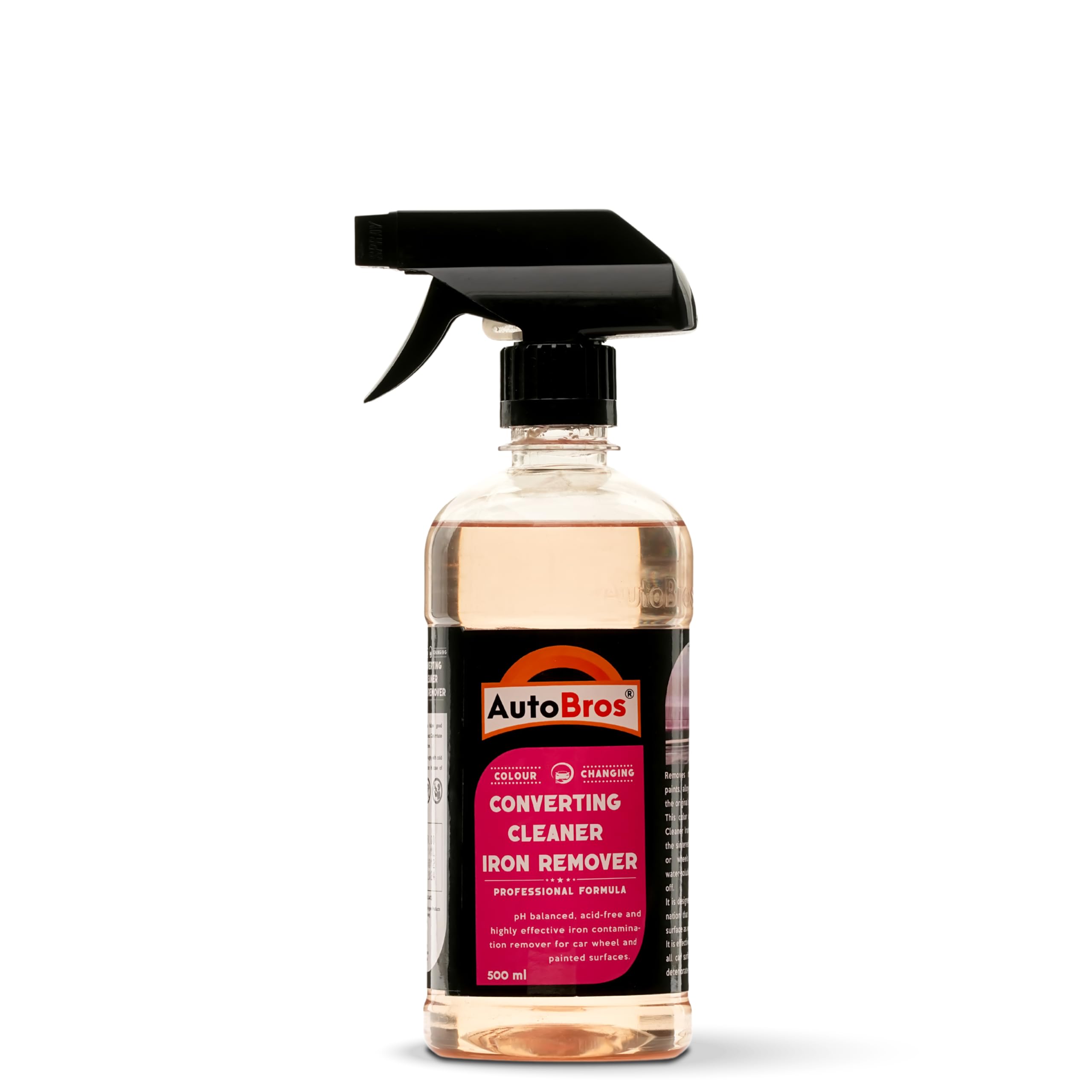 AutoBros Alloy Rim Cleaner & Iron Remover (500ml) | Changes Color as it Cleans | Removes Iron Contaminants | Acid-Free Formulation | Safe for All Car Alloys & Wheels | Restores Shine