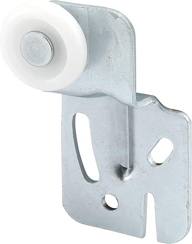 Prime-Line MP6501 Rodillo para puerta de armario con desplazamiento de 12 pulgada y rueda de nailon de 78 pulgadas (paquete de 2), zinc
