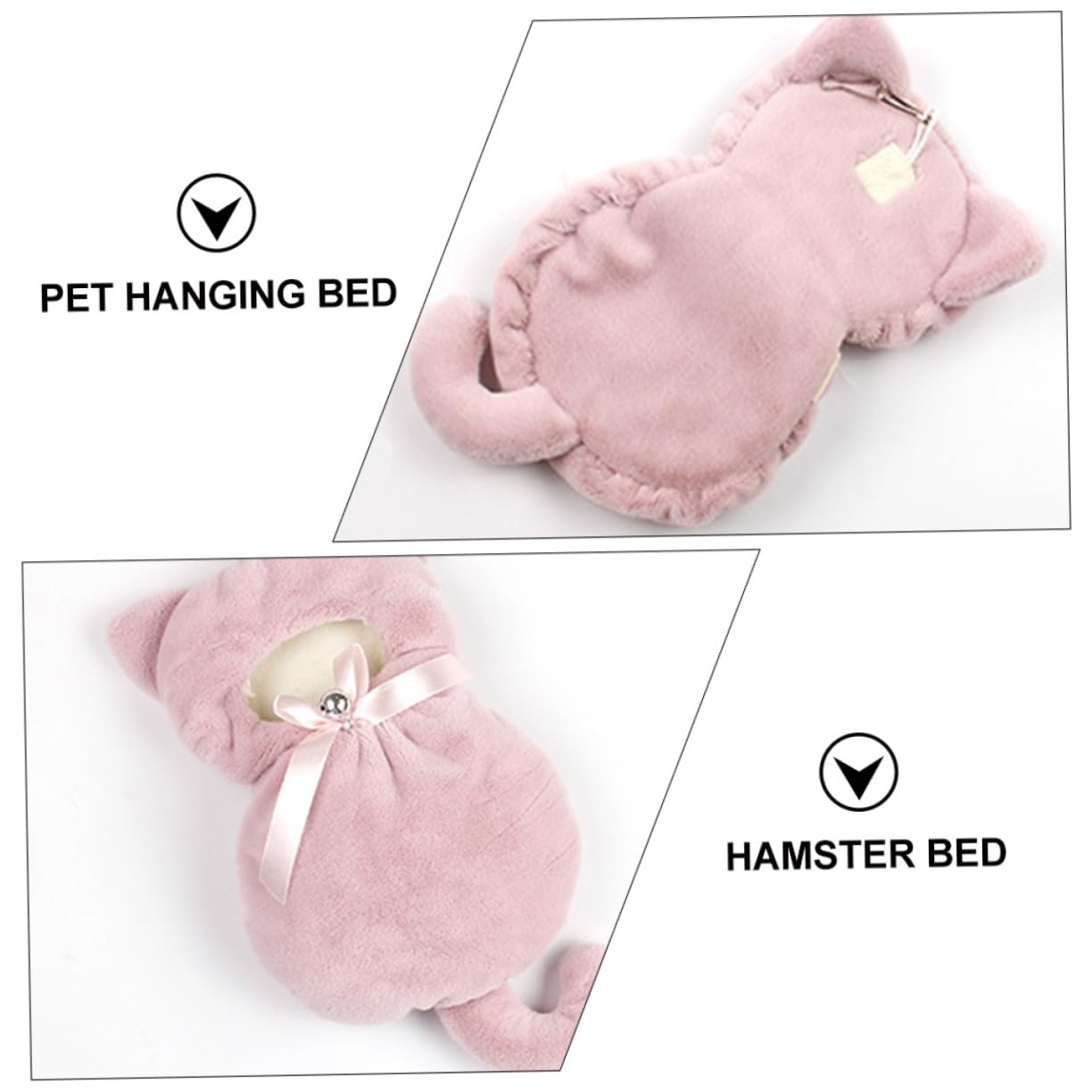 POPETPOP 3piezas Hamaca Colgante para Hámster Cama Aislante De Invierno Nido y Cálido para Mascotas Accesorio De Jaula para Pequeños Roedores Diseño Acogedor y Duradero