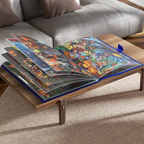 Image of HXMARS Puzzle Storage Folder for 1000-Pieces: Large Capacity Jigsaw Puzzles Organizer Portable with 20 Pockets, Dustproof & Protective Puzzle Accessory