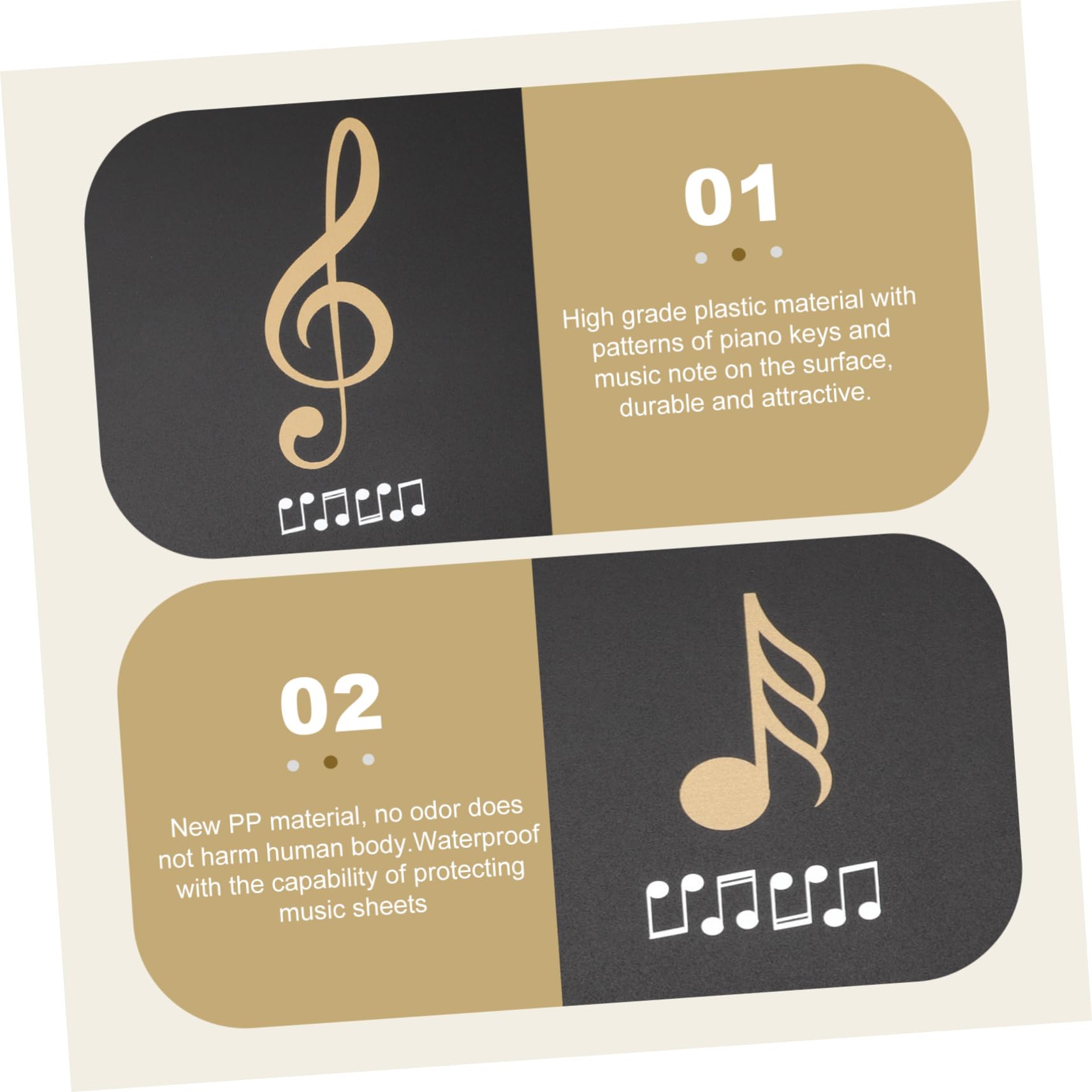 VICASKY Cartella Porta Spartiti Multistrato Formato Organizzatore di Documenti Musicali per Uso Ufficio Casa Scuola Facile Gestione Biglietti Spartiti