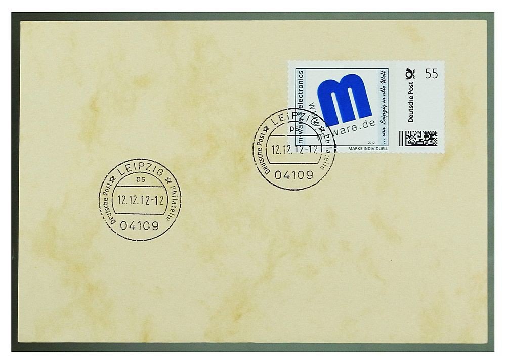 Stamped 12.12.12: Letter with Special stamp M-ware 2012 #14492