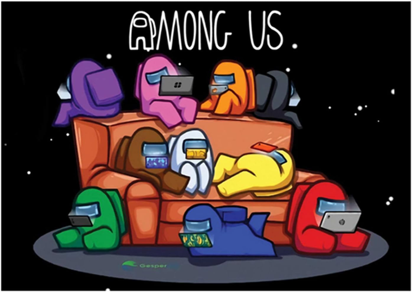Amazon Co Jp Janelei 人気漫画 ゲーム Among Us アニメ ポスター 写真 デコレーション アートクロス かわいい きれい 高校生 中学生 人気 グッズ A ホーム キッチン