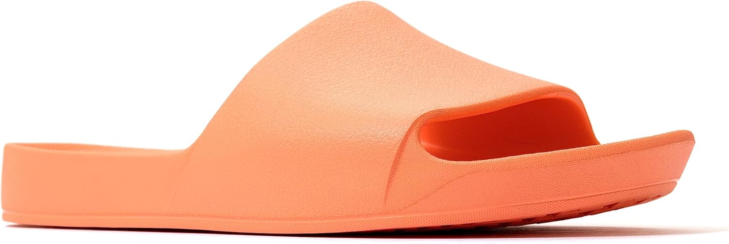 Archies Arch Support Slides – Orthotic Recovery Sandals for Plantar Fasciitis Relief, Foot Pain & Heel Pain – Lightweight, Cushioned, Shock-Absorbing Slides for Walking, Standing, and All-Day Comfort 5 Women/4 Men Peach image 3 of 8 B0C79F2QRG