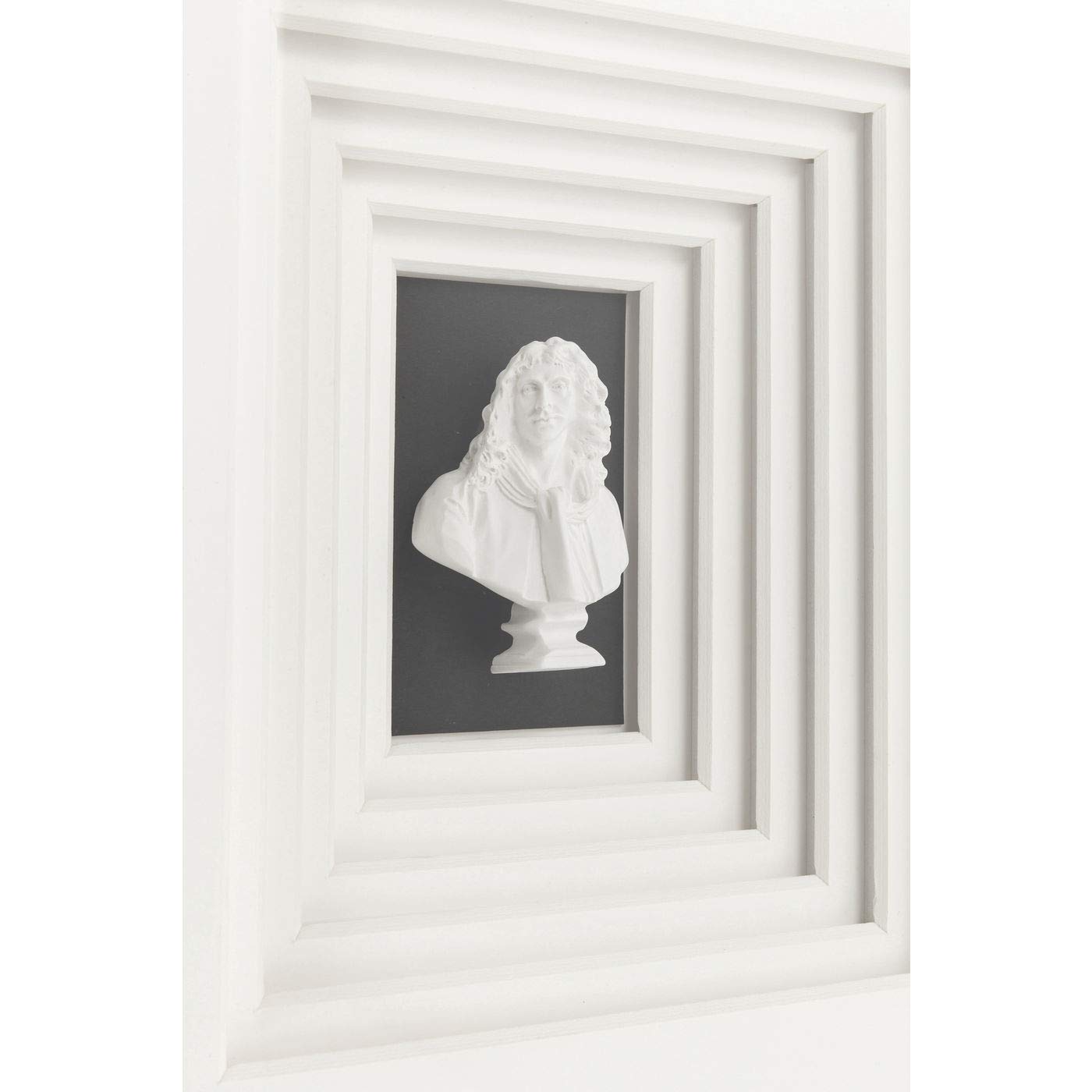Kare 61981 Art Nove - Marco decorativo (110 x 100 cm, tamaño único), color blanco y negro