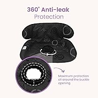 Vista 3 de Paquete de 2 Almohadillas Negras para Pipí – Protector Impermeable para Asiento de Coche y Cochecito para Entrenamiento de Orinal de Niños Pequeños