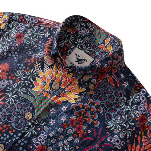 Parent-Children Hawaiian Shirt 100 Cotton Quirky Plants Kids' Short-Sleeve Aloha Button-Down Shirts4