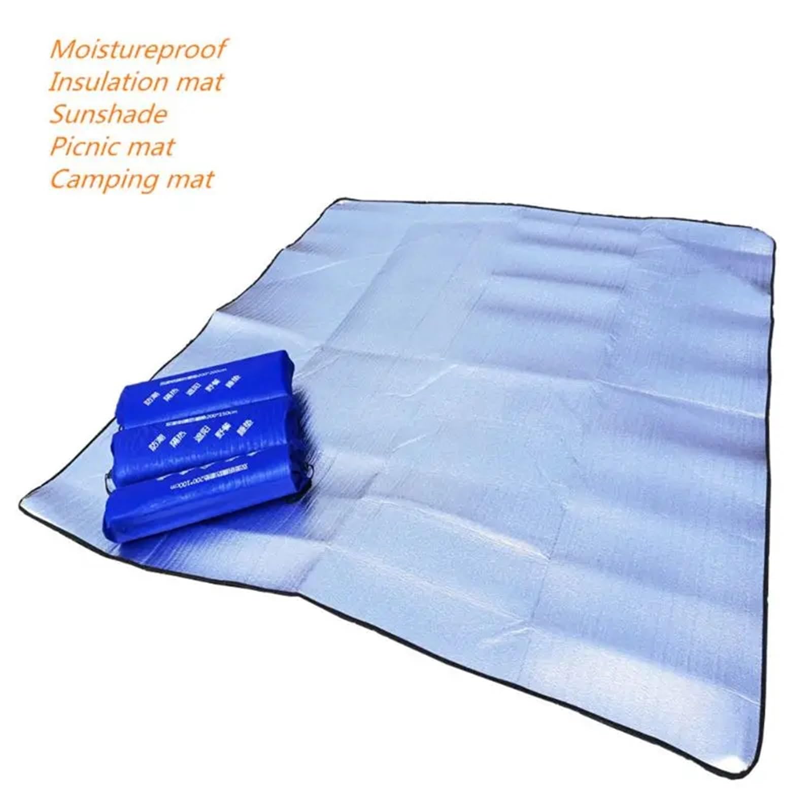 Mata kempingowa z folii aluminiowej, Folia aluminiowa Pianka EVA Mata kempingowa Koc piknikowy Karimata Wiele rozmiarów