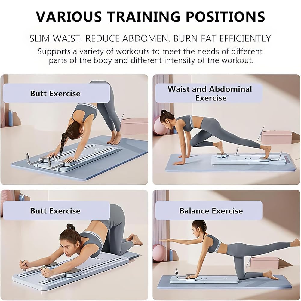 Ab Roller Wheel Trainer – wielofunkcyjna deska push-up z podparciem łokci, taśmami oporowymi i automatycznym odbiciem – składane koło do ćwiczeń podstawowych