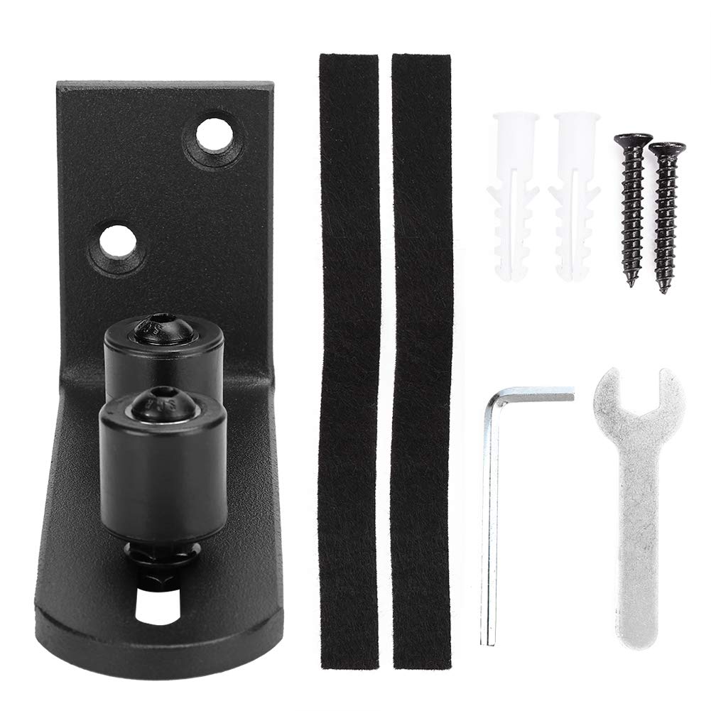 Sliding Barn Door Floor Guide, Carbon Steel Sliding Barn Door Guide Floor Roller Guides with Duplex Bearing Door Hardware-image-1