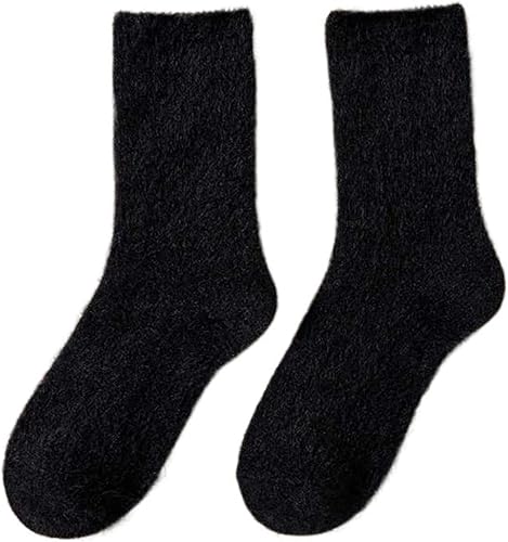 TRENIS Ventilation Solid Socks Comfortable Socks Winter Warm Fluffy Bed Socks