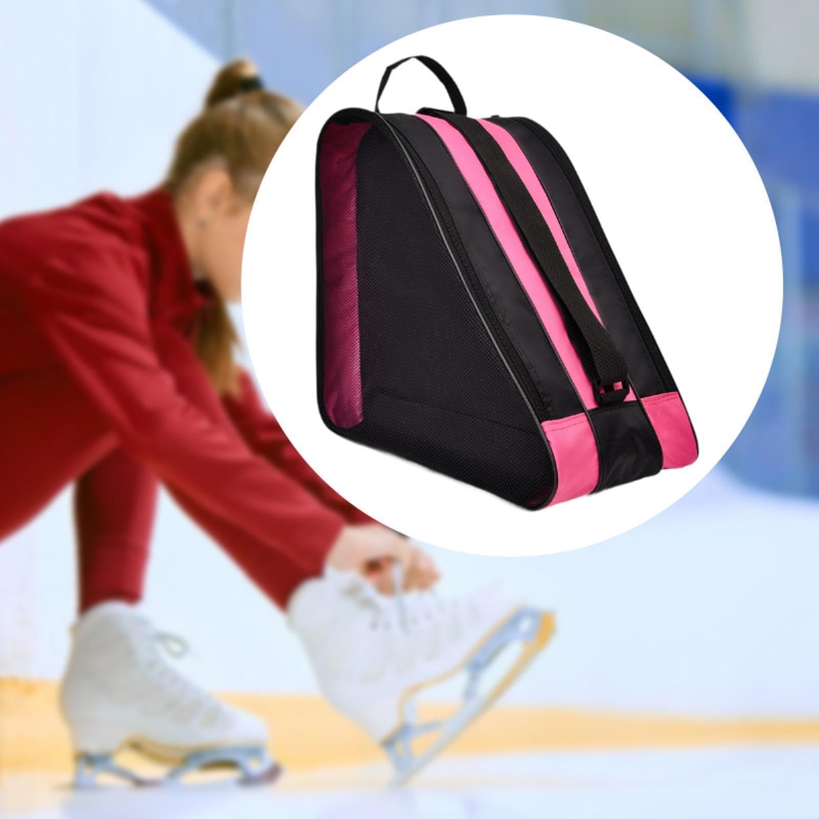 Harilla Skate-Tasche Skate-Handtasche liefert tragbare tragende Skating-Schuhe BagRucksack für Outdoor-Eishockey-Skates Sport, GrÜn