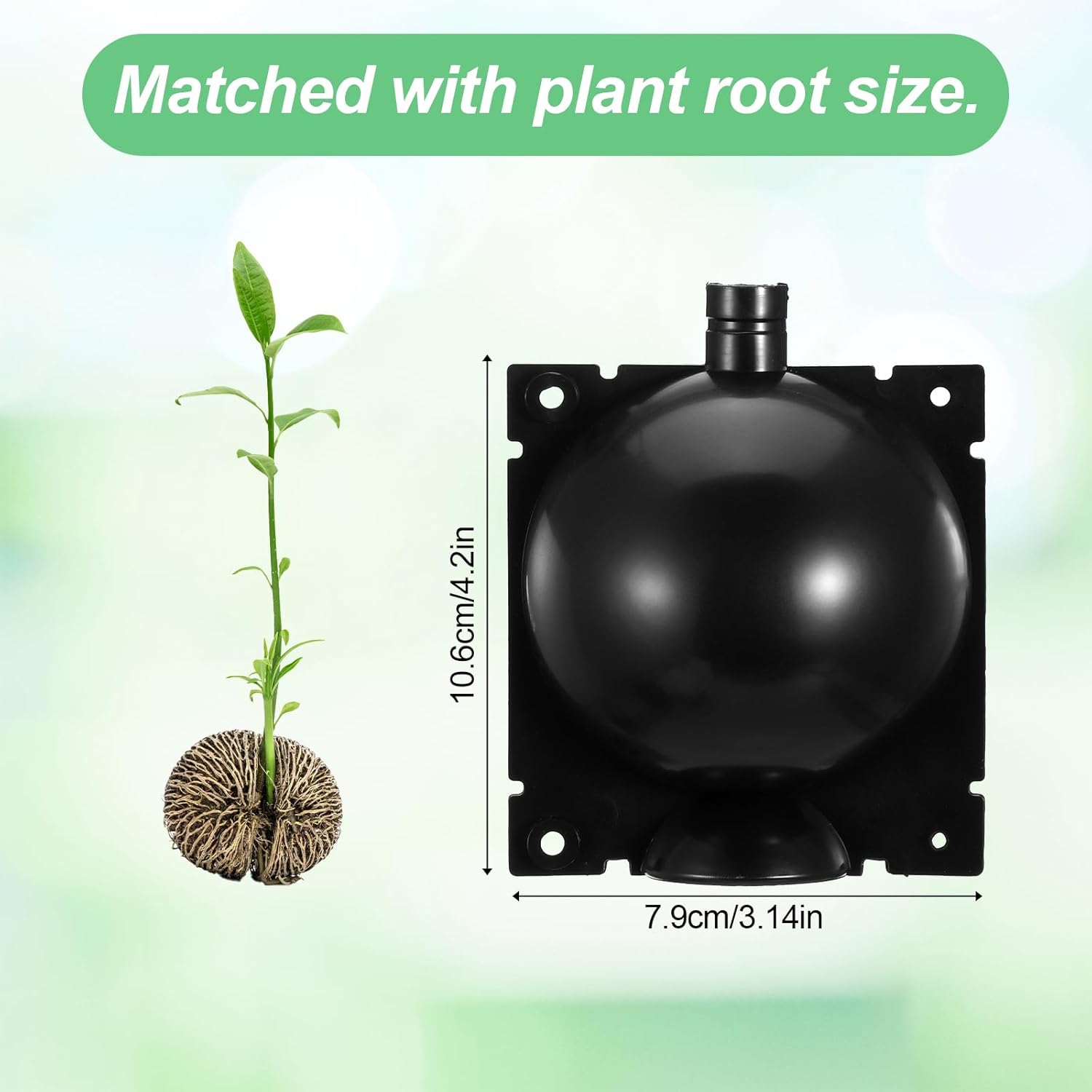 30 Pcs Air Layering Propagation Kit Reusable Half Black Half Transparent Grafting Ball Air Layering Pods Propagation Box Plant Rooting Grafting Box for Plants, Medium