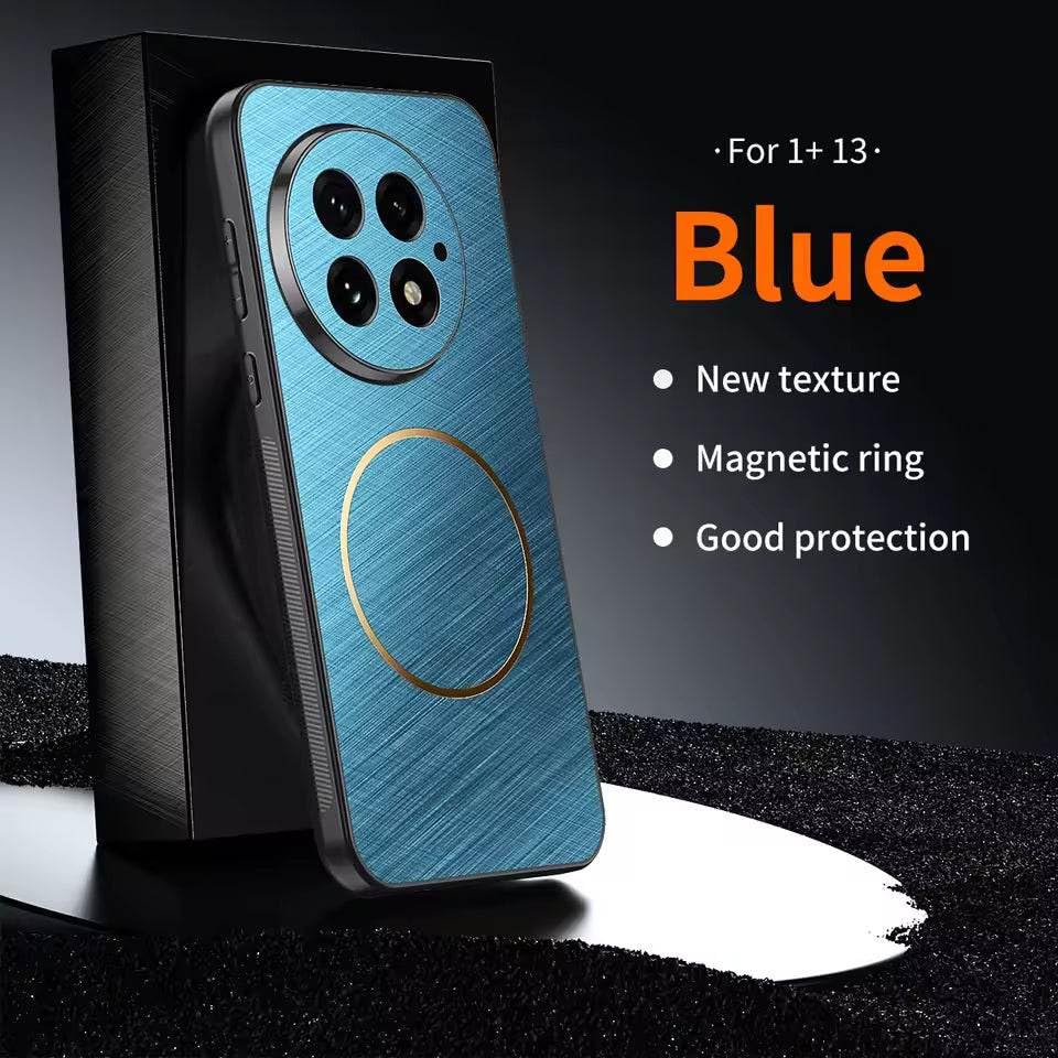 Image of MILLION CASES Back Cover Case for OnePlus 12 Shockproof Protective Royal Fusion Frame Mag-Safe TPU Case for Men & Boys(Brilliant Blue)