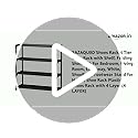 Image of Shoes Rack 4 Tier Shoe Rack with Shelf, Folding ShoeRack for Bedroom, Living Room, Entryway, White, ShoeRack, Footwear Stand for Home, Shoe Rack Plastic, Shoes Rack with 4 Layer (4 LAYER)