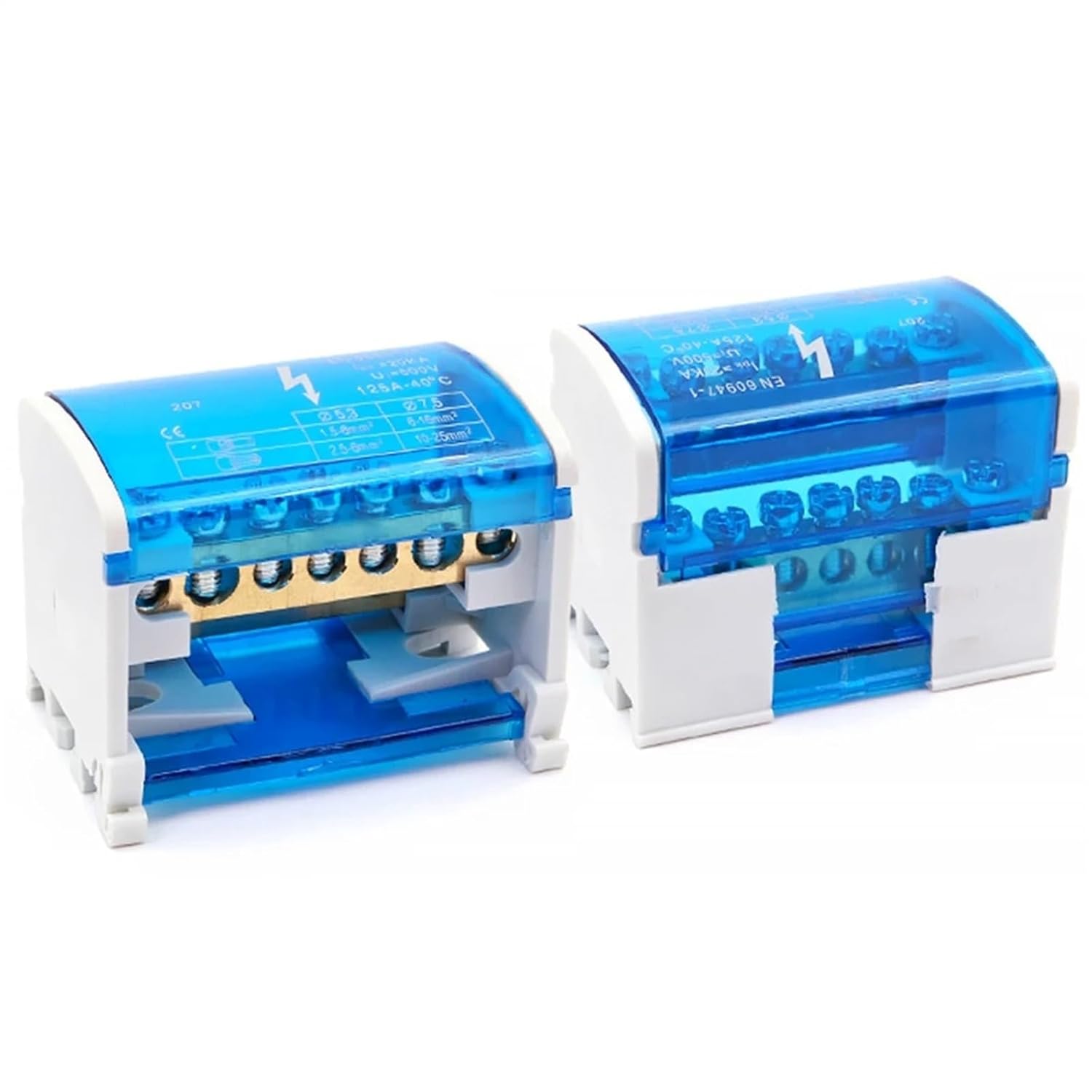 1Pc Din Rail Terminal Block WDH207 Power Distribution Box Modular Screw Connection Block Universal Electric Wire Junction Box