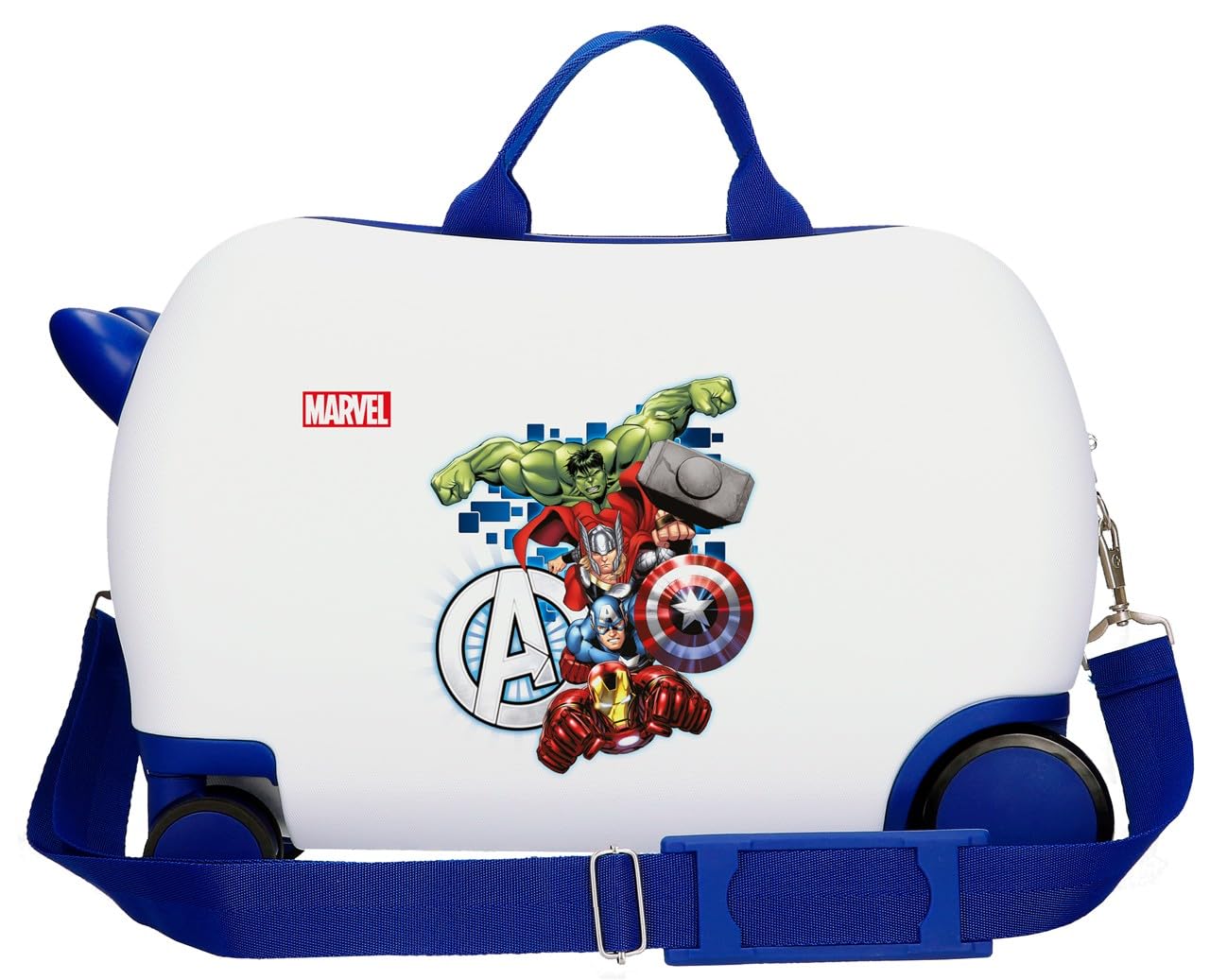 Joumma Marvel Avengers Attack Maleta Infantil Blanco 45x31x20 cm Rígida ABS 27,9L 1,8kg 4 Ruedas Equipaje de Mano