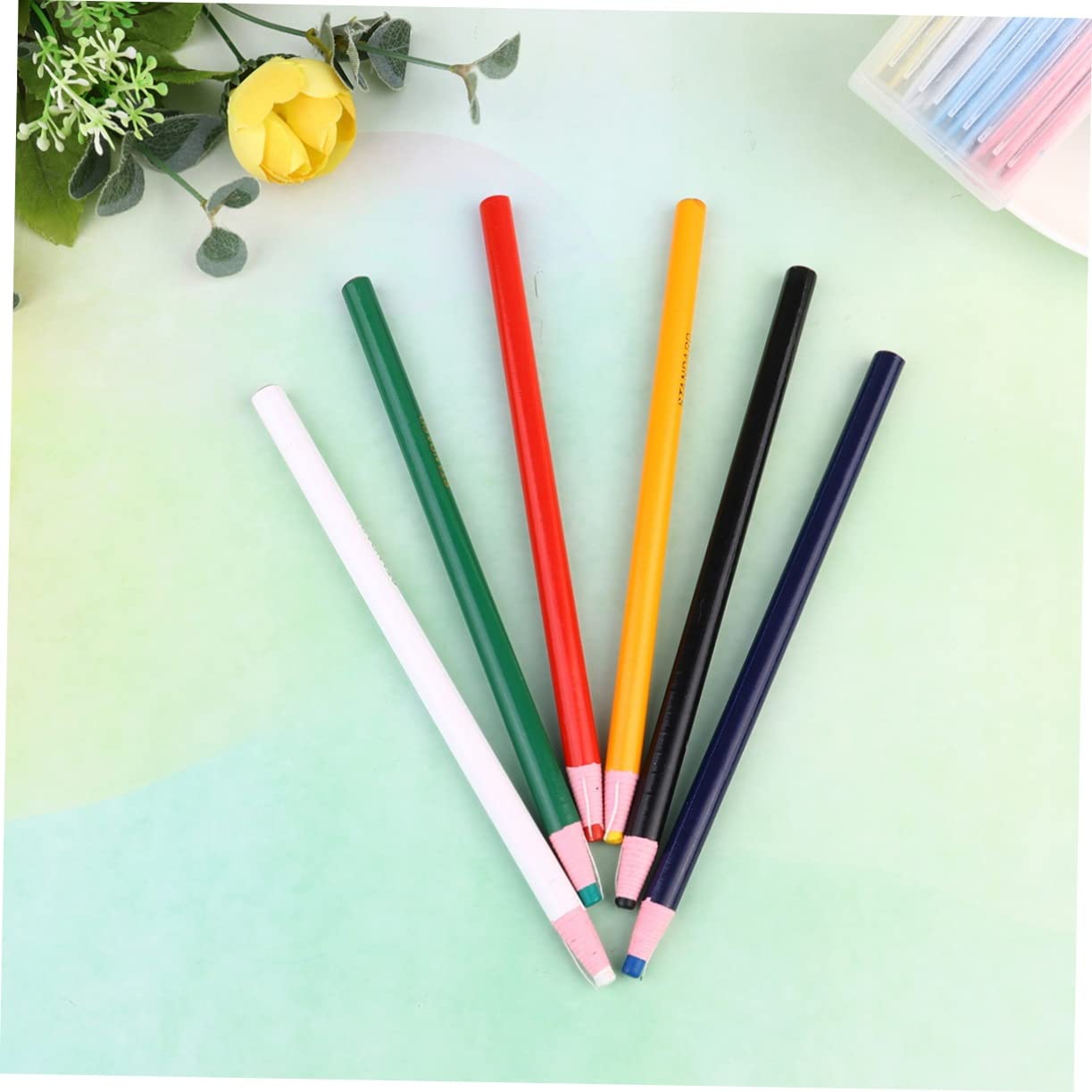 Angoily 3 Juegos Tizas de Sastrería Coloridas para Costura y Manualidades de Tizas Lavables Bolígrafos de Herramienta Profesional para y Cortar Tela