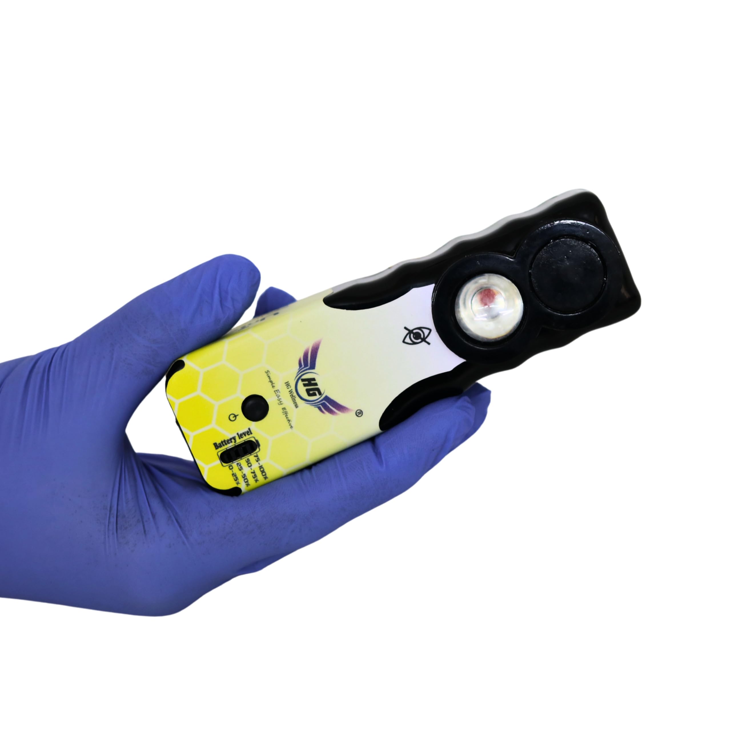 Vein Finder UnieyePro – Pediatric & Neonatal Vein Visualization Device | Handheld Transillumination Vein Detector with Terahertz Light, Ergonomic Design & Rechargeable Battery (Yellow)