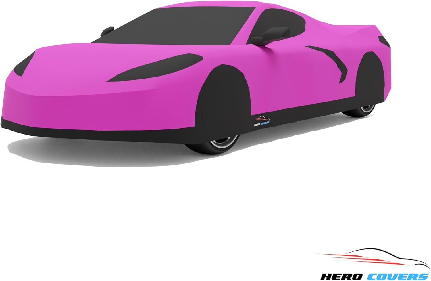 Car Cover I Fit for Corvette C8 I Indoor and Outdoor I Protection from Sun, Dirt and Rain I Custom Fit I Includes Carrying Bag (Pink)