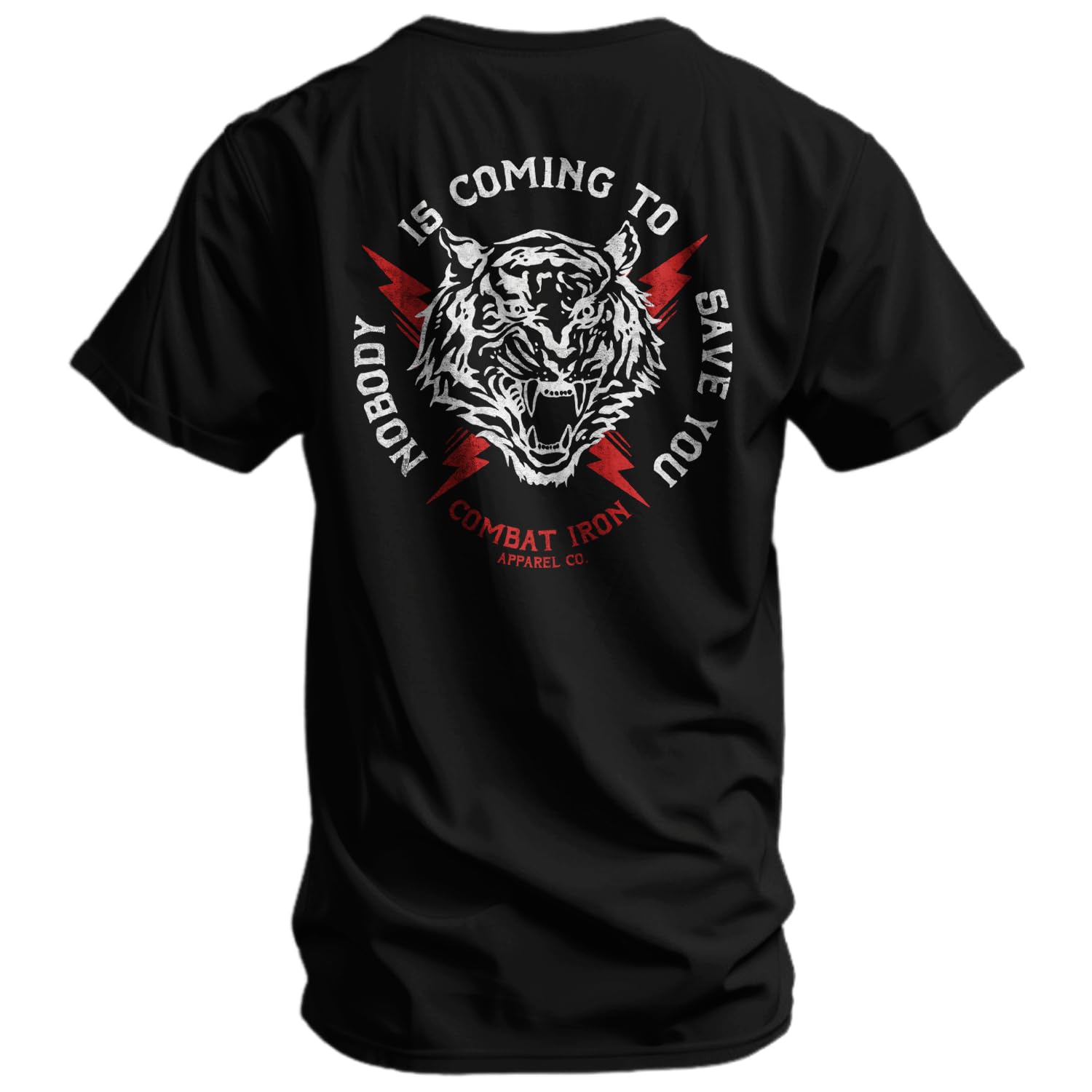 Nobody is Coming to Save You Mens Graphic Short Sleeve T-Shirt