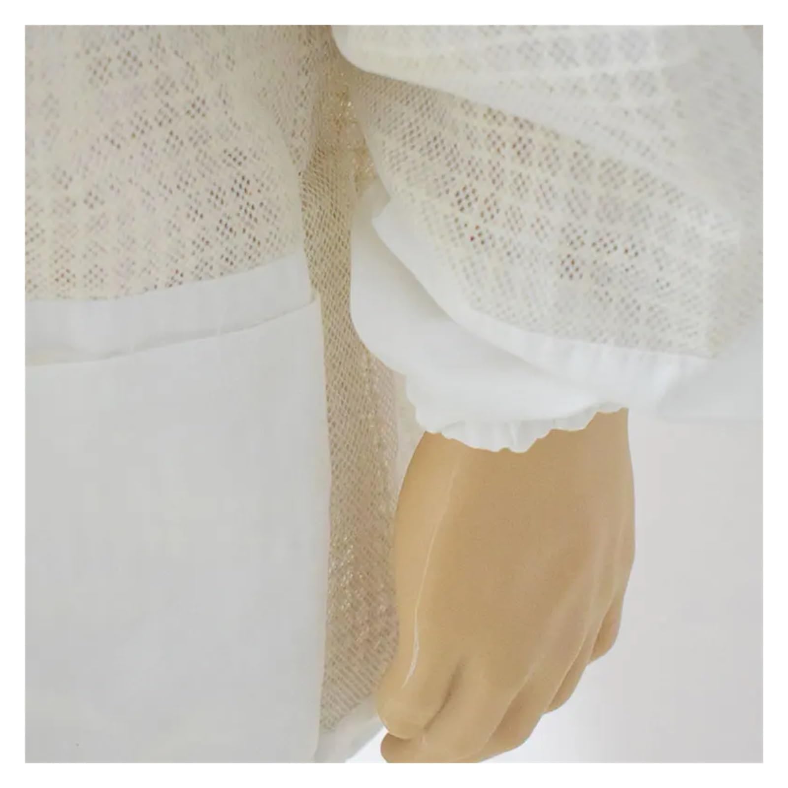 Tuta da apicoltore, Tuta anti-ape professionale, abbigliamento for coltura traspirante a 3 strati, tuta traspirante for coltura, giacca for coltura ventilata per apicoltore da giardino e apicoltore(3X