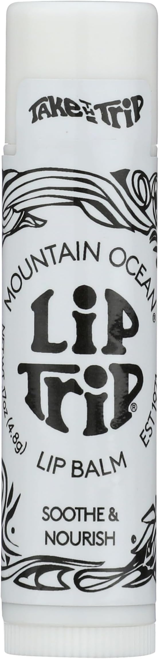 Mountain Ocean The Original Skin Trip Lip Balm, .17 Oz Tube, Nourishing, Healing & Hydrating Lip Moisturizer, with Lanolin, Beeswax & Coconut Oil (New Look, Same Formula)