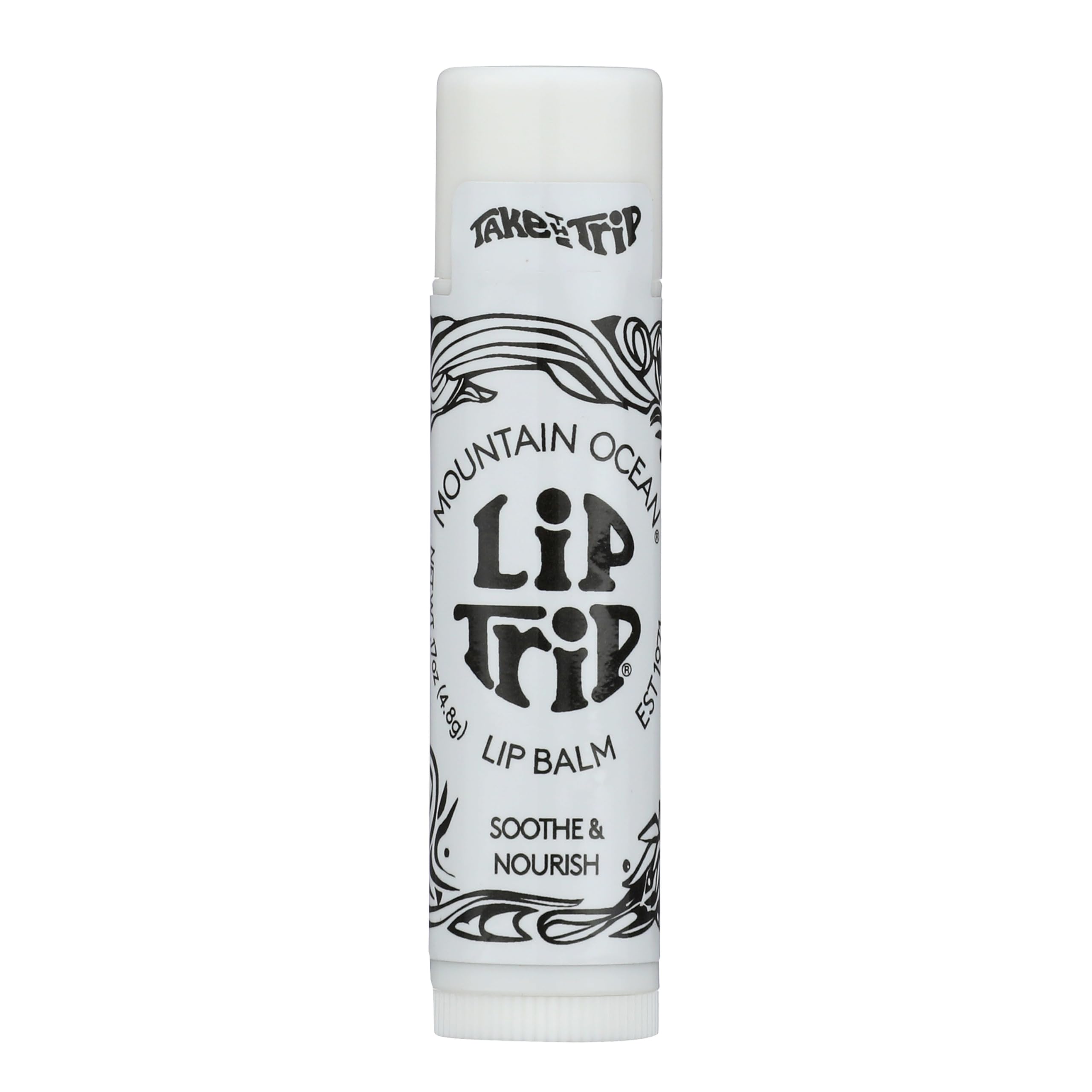 Mountain Ocean The Original Skin Trip Lip Balm, .17 Oz Tube, Nourishing, Healing & Hydrating Lip Moisturizer, with Lanolin, Beeswax & Coconut Oil (New Look, Same Formula)
