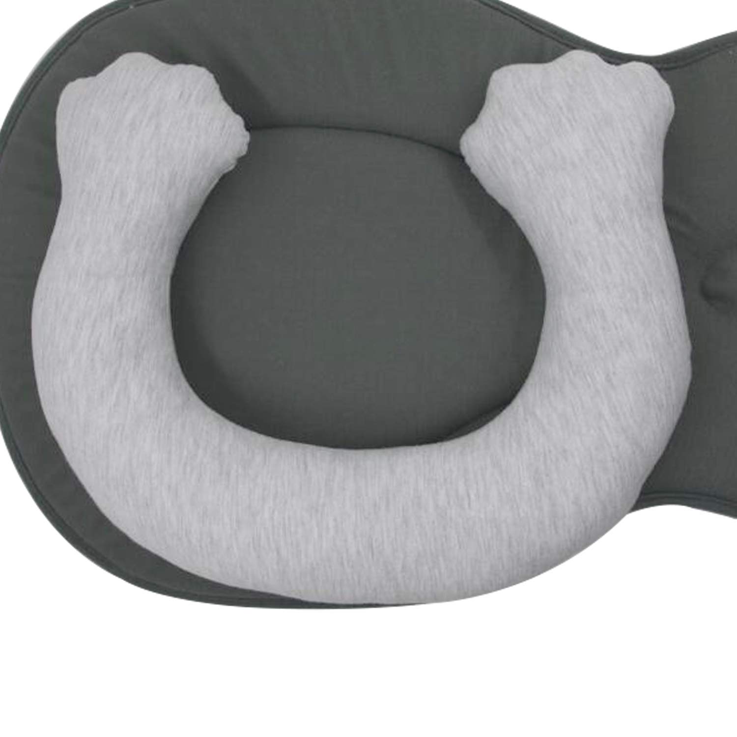 RHEETADA Portable Baby Lounger Pillow Comfort Baby Pillow Cute Bear Baby Nest Newborn Lounger Baby Sleep Positioning Travel Crib Prevent Flat Head Pillow for 0-6 Months Newborn : Baby