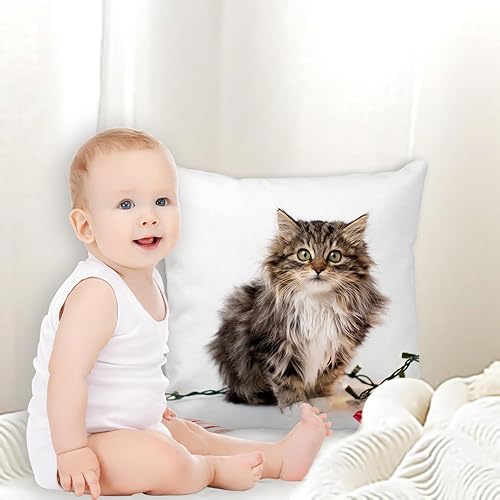 Miniatura 6 de Funda de almohada personalizada con foto y texto, regalos de recuerdo de boda, almohadas decorativas de 18 x 18 pulgadas