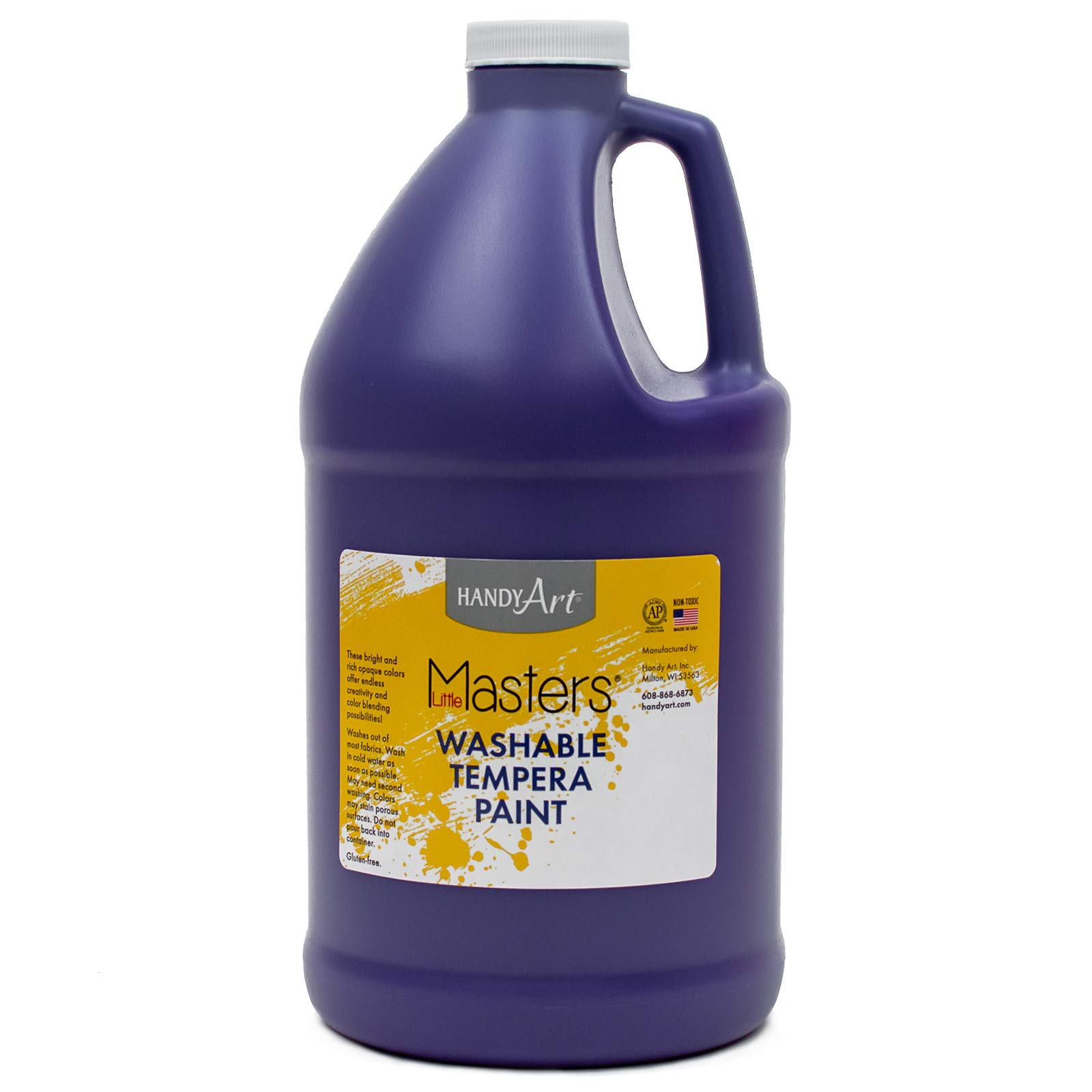 Handy ArtLittle Masters Washable Tempera Paint, 64 Fl Oz (Pack of 1), Violet