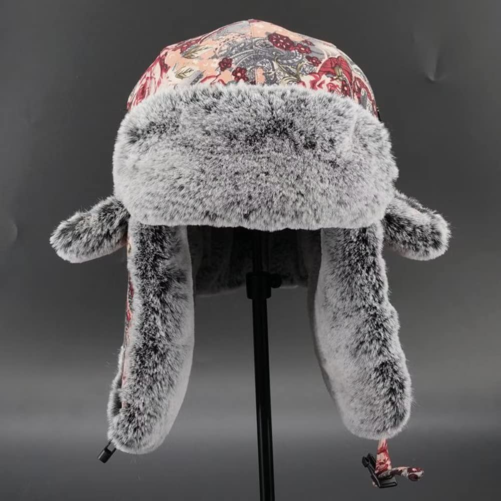 Inverno Sci Cappello in Pelliccia Sintetica Berretto Russo Cappello con Paraorecchie Uomo Donna