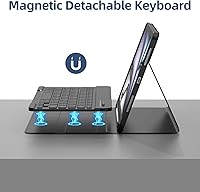 Vista 3 de KBCASE Funda para iPad Air de 11 pulgadas (M3/M2) 2025/2024 con Teclado, Funda de Teclado para iPad Air 5ª/4ª generación/para iPad Pro 11 2018