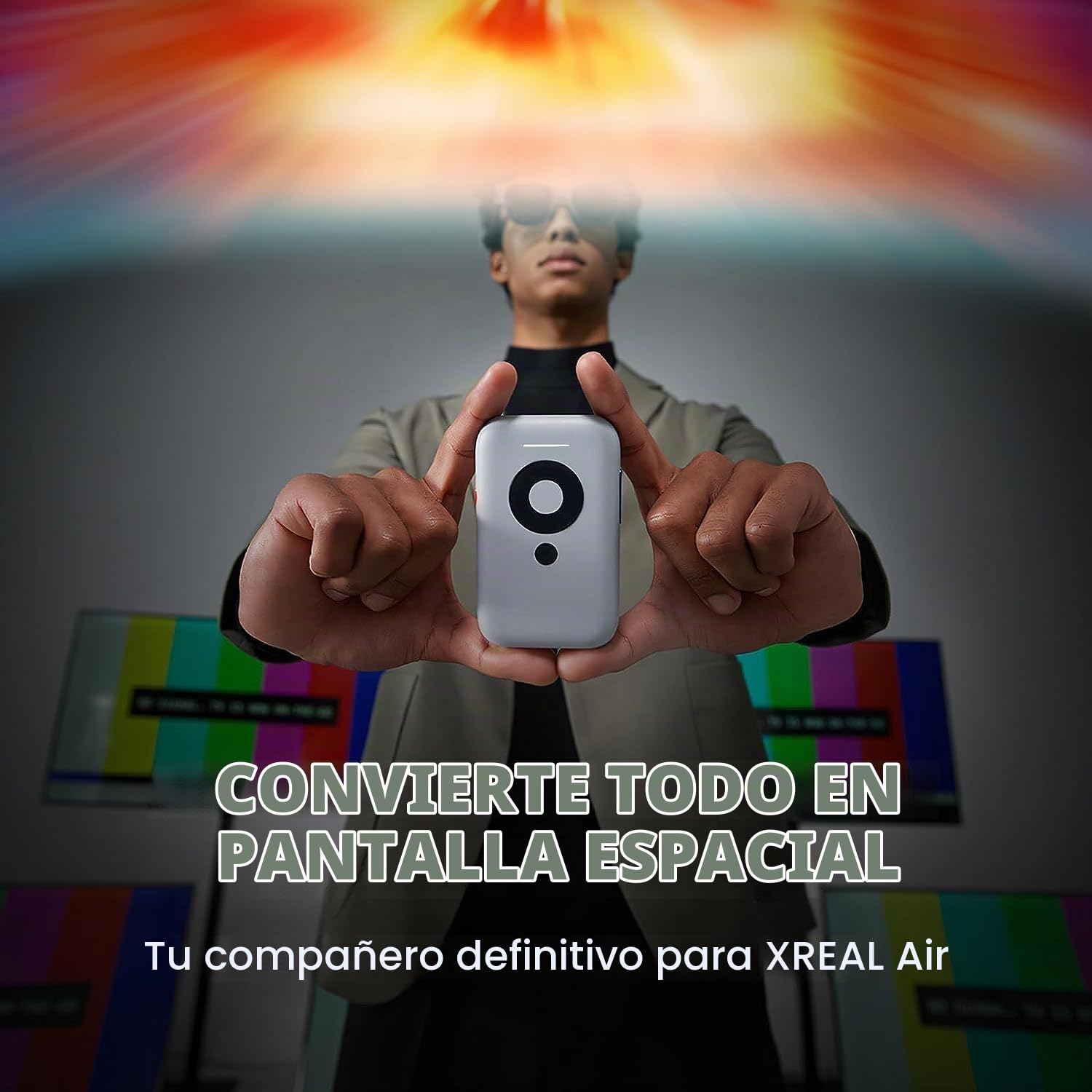 XREAL Beam, Convierte Contenido de Video en Increíbles Imágenes Espaciales en el Aire, con Conexión por Cable a Teléfonos Inteligentes, Consolas de Juego y Computadoras Personales