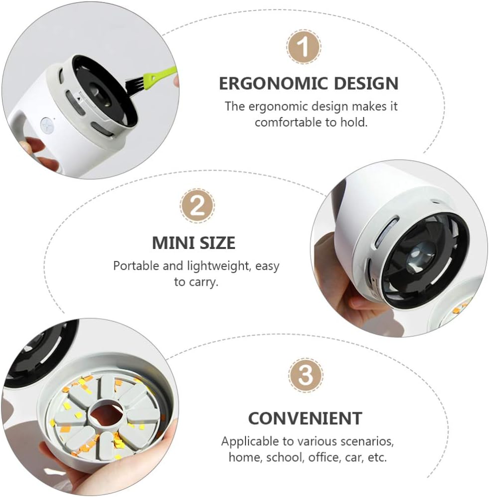 Uonlytech Portable Desktop Vacuum Cleaner USB Rechargeable Dust Collector for Efficient Dust Removal Office School Car Ergonomic Design Low Noise