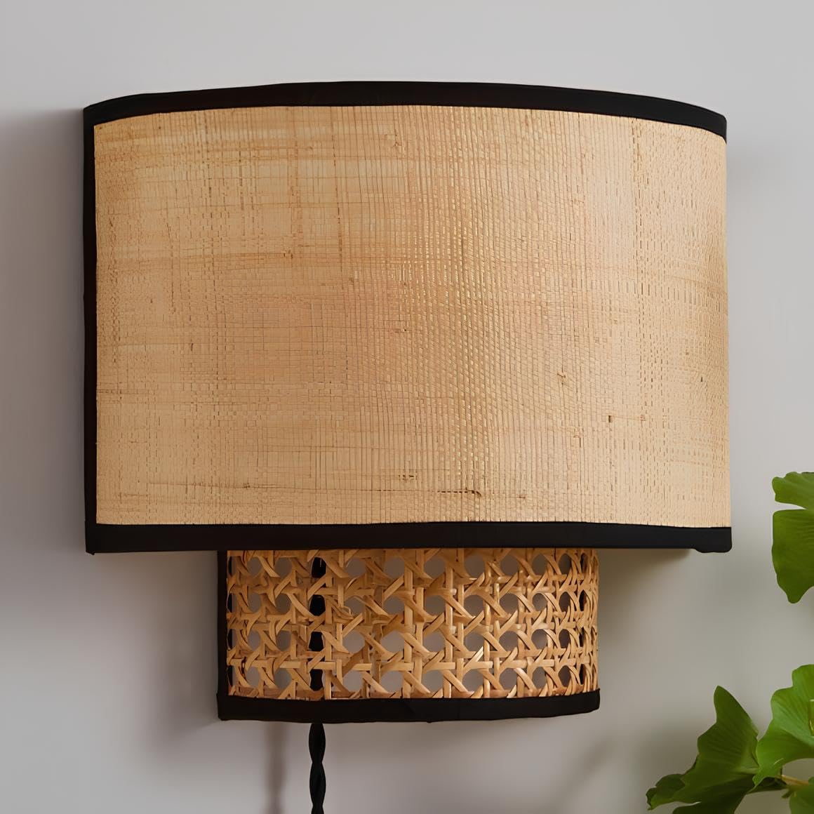 AKWAY Bamboo Wall Lamps